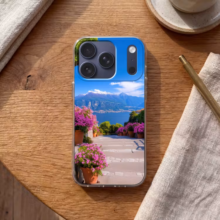 Lake Como - Italië - Landschap Telefoonhoesje iPhone 17 Pro klein -sfeer1