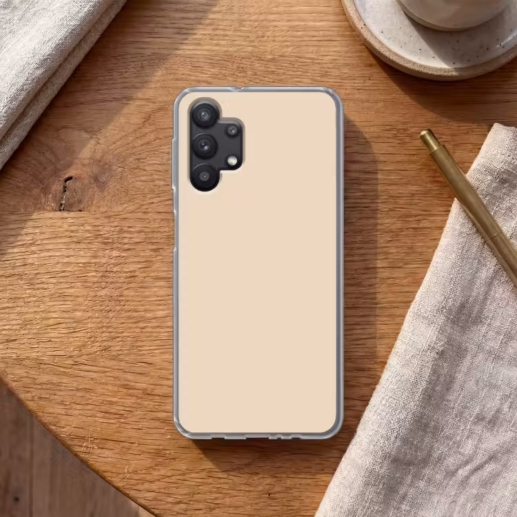 Cream - Nude - Neutraal Telefoonhoesje Samsung Galaxy A32 5G klein 346 -sfeer1