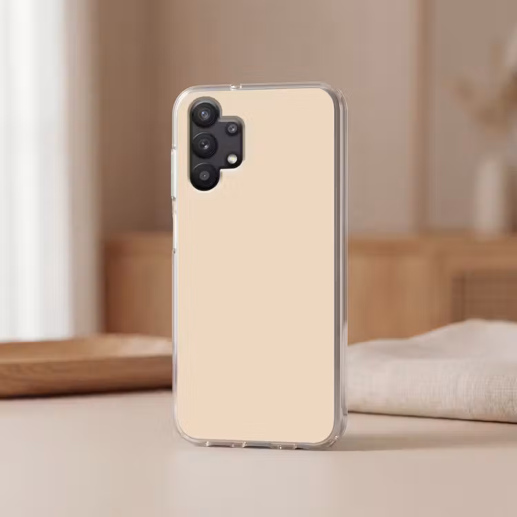 Cream - Nude - Neutraal Telefoonhoesje Samsung Galaxy A32 5G klein 346 -sfeer2