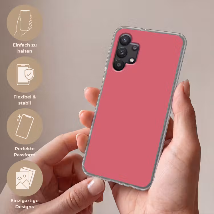 Crimson - Rose - Roze Telefoonhoesje Samsung Galaxy A32 5G klein 346 -sfeer3_DE