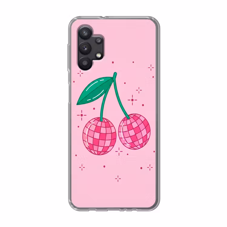 Decoratie - Disco-bal - Feest - Roze Telefoonhoesje Samsung Galaxy A32 5G klein -3d