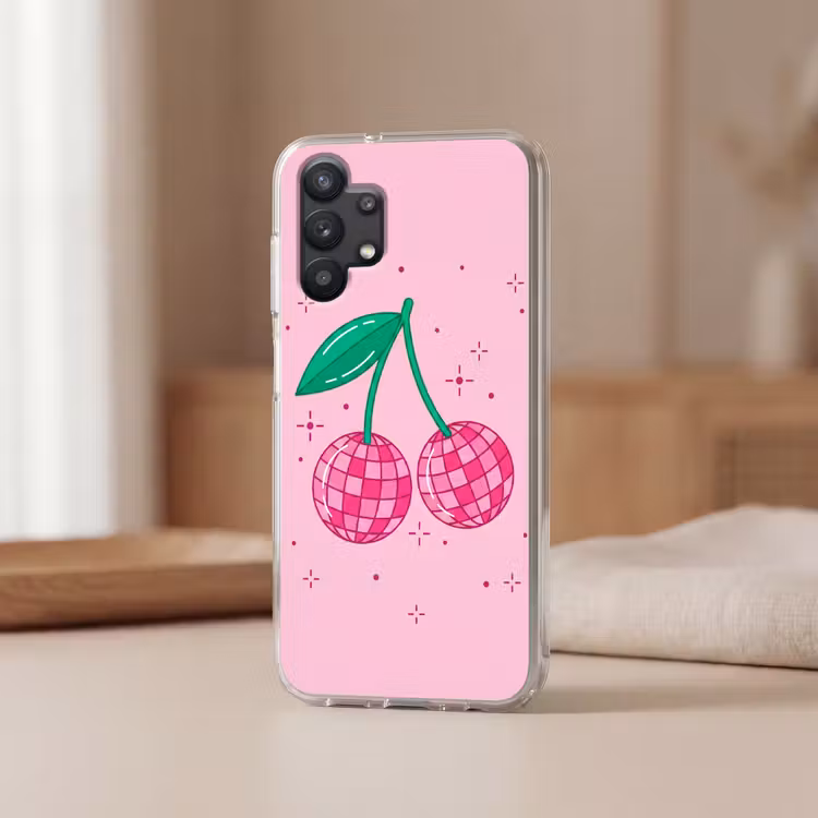 Decoratie - Disco-bal - Feest - Roze Telefoonhoesje Samsung Galaxy A32 5G klein -sfeer2
