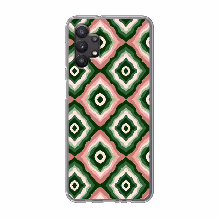 Ontwerp - Organisch - Kleurrijk Telefoonhoesje Samsung Galaxy A32 5G klein 346 -3d