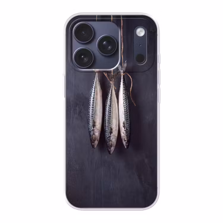 Handyhülle - Drei Fische – Seil - Drie vissen - Touw Telefoonhoesje iPhone 17 Pro klein