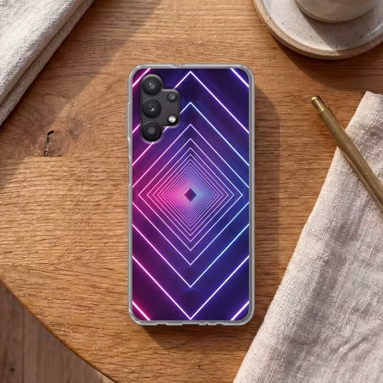 Driedimensionaal - Tunnel - Ruimte Telefoonhoesje Samsung Galaxy A32 5G klein -sfeer1
