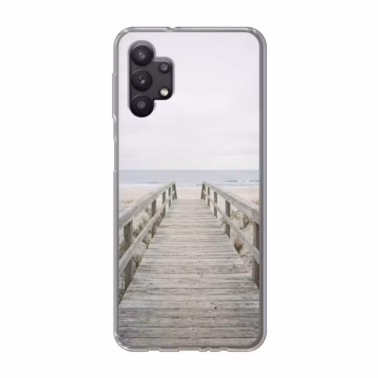 Duinen - Vlonder - Oceaan Telefoonhoesje Samsung Galaxy A32 5G klein -3d