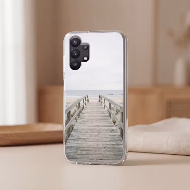 Duinen - Vlonder - Oceaan Telefoonhoesje Samsung Galaxy A32 5G klein -sfeer2