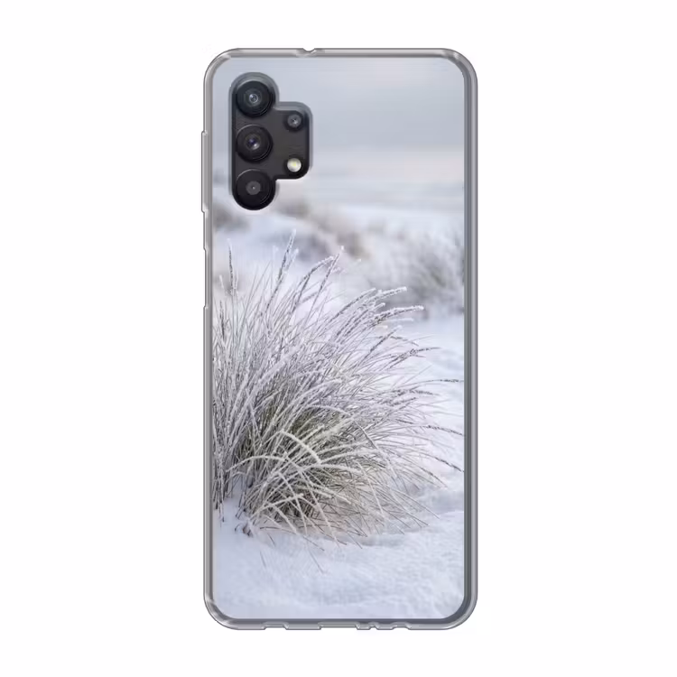 Duinen - Sneeuw - Strand - Winter - Serene Telefoonhoesje Samsung Galaxy A32 5G klein -3d