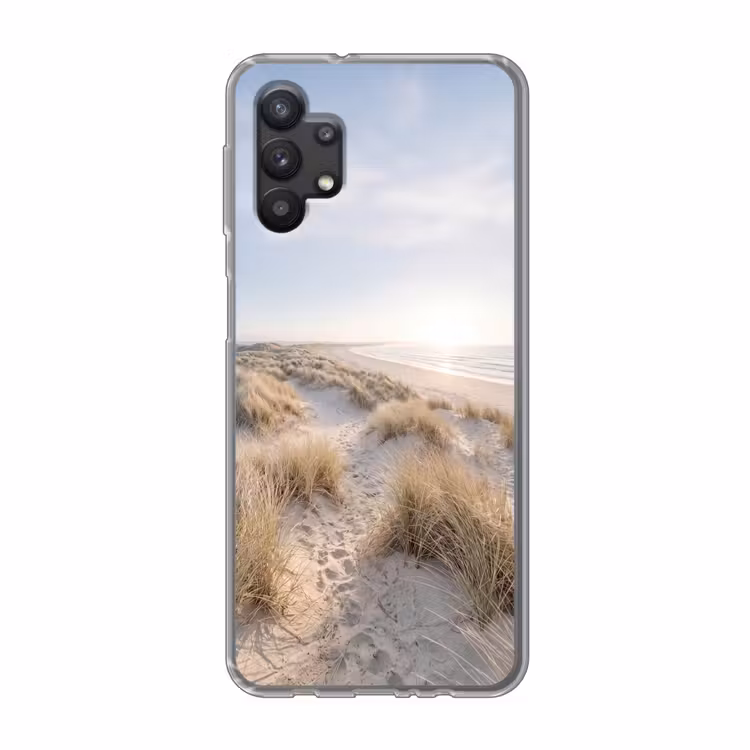 Duinen - Strand - Beige Telefoonhoesje Samsung Galaxy A32 5G klein -3d