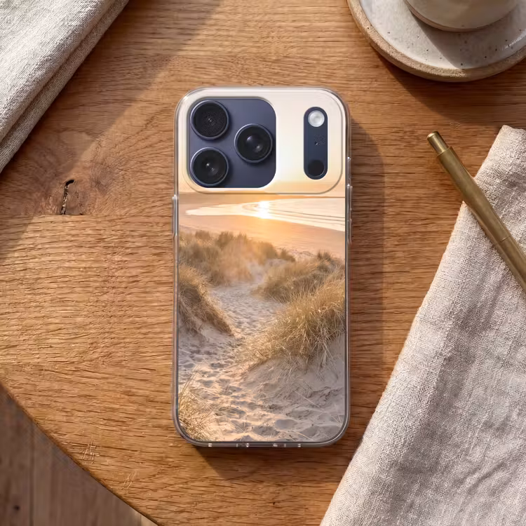 Duinen - Strand - Zee Telefoonhoesje iPhone 17 Pro klein -sfeer1