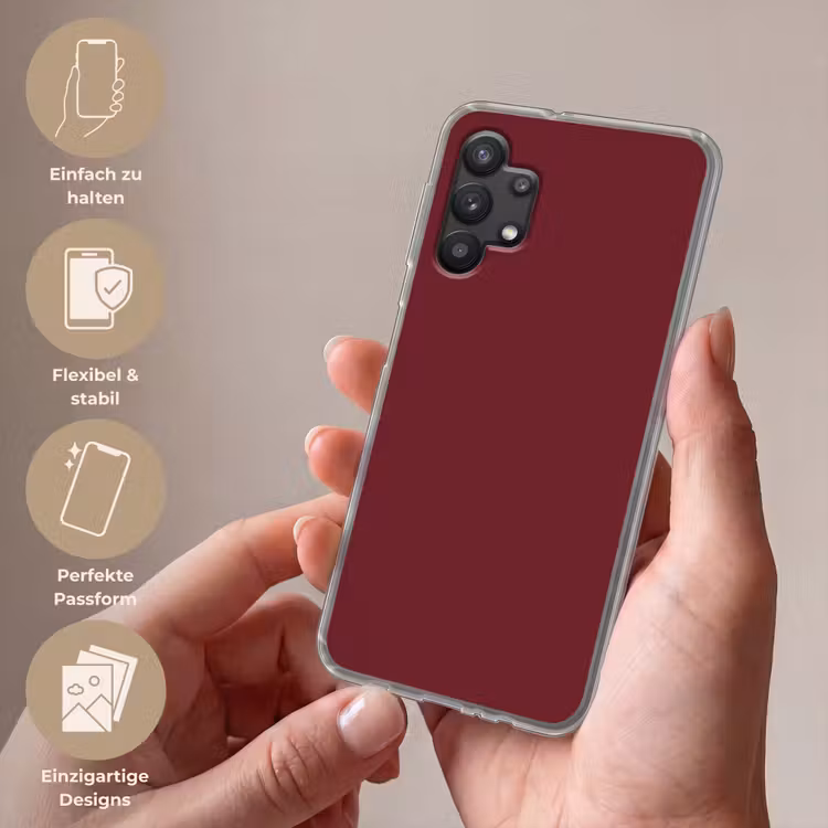Dark - Garnet - Rood Telefoonhoesje Samsung Galaxy A32 5G klein 346 -sfeer3_DE
