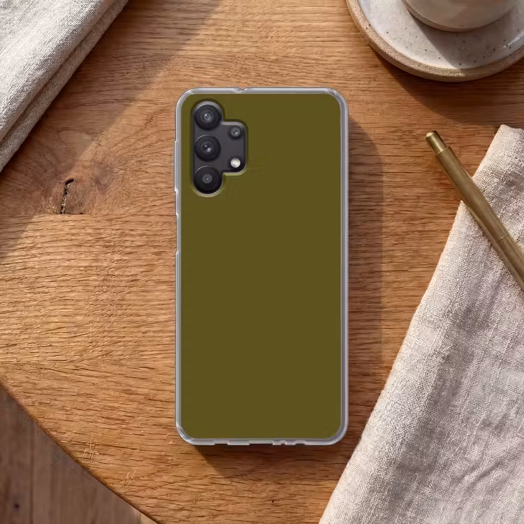 Dark - Olive - Groen Telefoonhoesje Samsung Galaxy A32 5G klein 346 -sfeer1