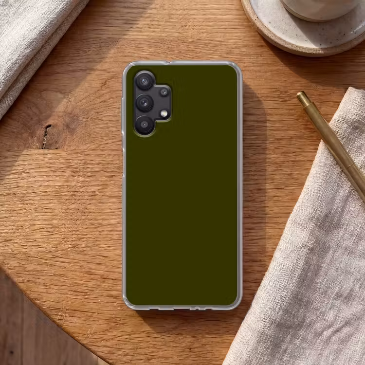 Dark  - Olive - Groen Telefoonhoesje Samsung Galaxy A32 5G klein 346 -sfeer1