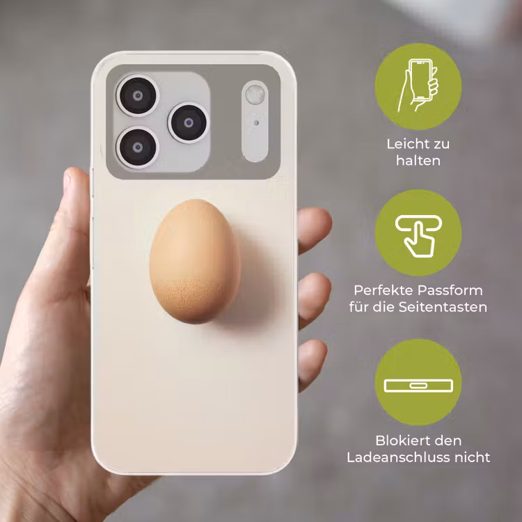 Ei - Beige - Ovaal - Egaal Telefoonhoesje iPhone 17 Pro klein -sfeer3_DE