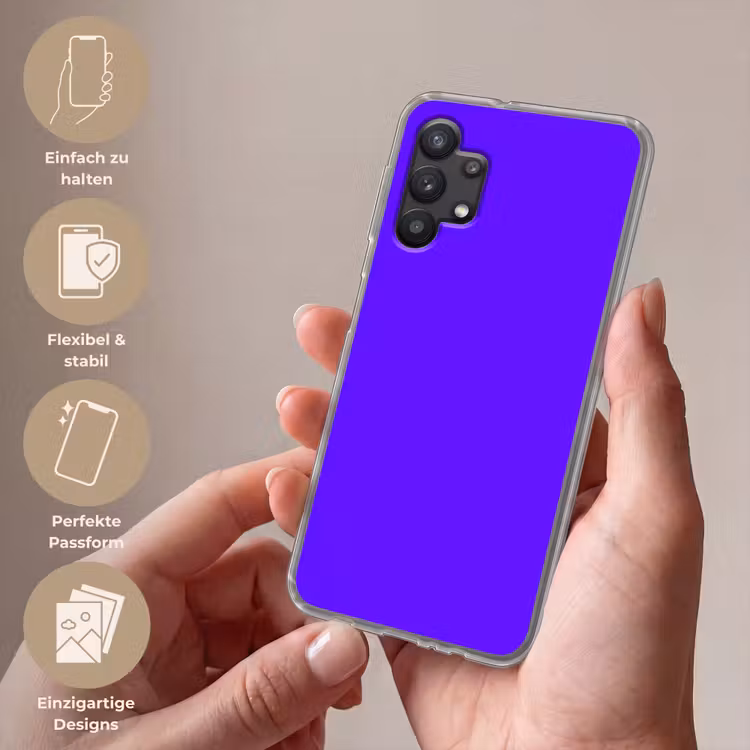 Electric - Indigo - Paars Telefoonhoesje Samsung Galaxy A32 5G klein 346 -sfeer3_DE