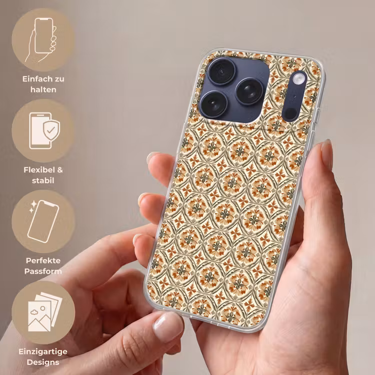 Elegant - Antiek - Kleurrijk Telefoonhoesje iPhone 17 Pro klein 878 -sfeer3_DE