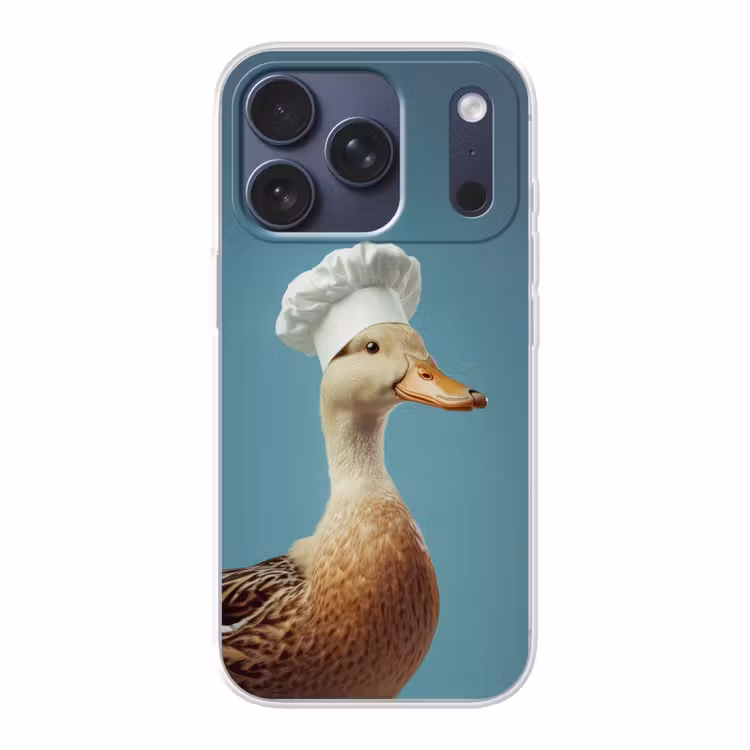 Eend - Koksmuts - Cute - Vogel Telefoonhoesje iPhone 17 Pro klein -3d
