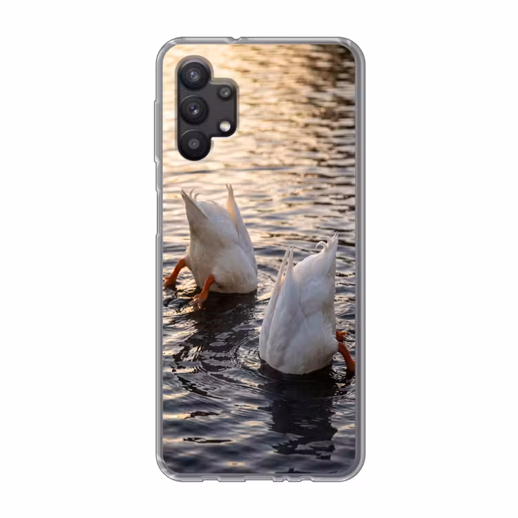 Eenden - Water - Natuur Telefoonhoesje Samsung Galaxy A32 5G klein -3d