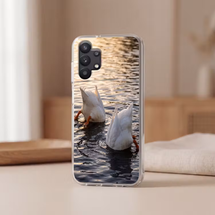 Eenden - Water - Natuur Telefoonhoesje Samsung Galaxy A32 5G klein -sfeer2