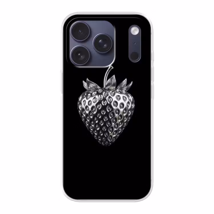 Aardbei - Zaadstructuur - Realistisch Telefoonhoesje iPhone 17 Pro klein -3d