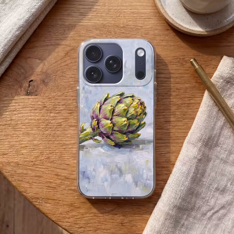 Handyhülle - Essen – Artischocke – Modern - Eten - Artisjok - Modern Telefoonhoesje iPhone 17 Pro klein