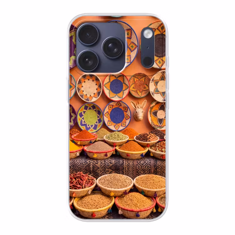 Handyhülle - Essen – Farbenfroh – Kultur - Eten - Kleurrijk - Cultuur Telefoonhoesje iPhone 17 Pro klein