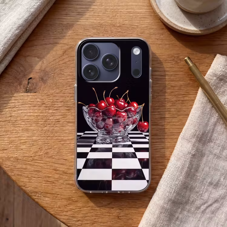 Handyhülle - Essen – Kirschen – Rot - Eten - Kersen - Rood Telefoonhoesje iPhone 17 Pro klein