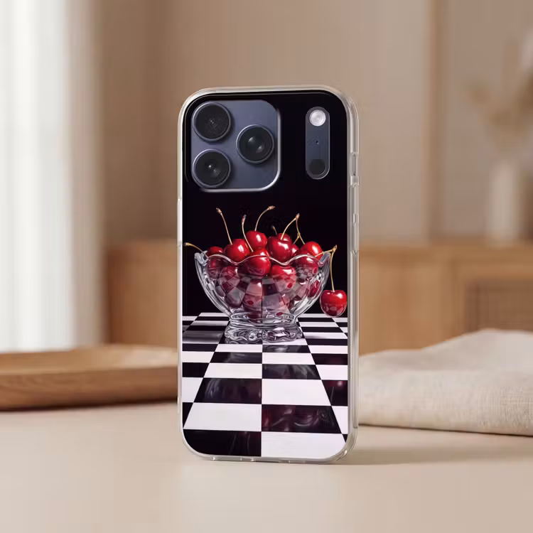 Handyhülle - Essen – Kirschen – Rot - Eten - Kersen - Rood Telefoonhoesje iPhone 17 Pro klein
