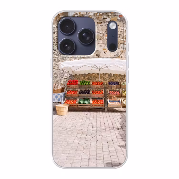 Handyhülle - Essen – Markt – Frisch - Eten - Markt - Vers Telefoonhoesje iPhone 17 Pro klein