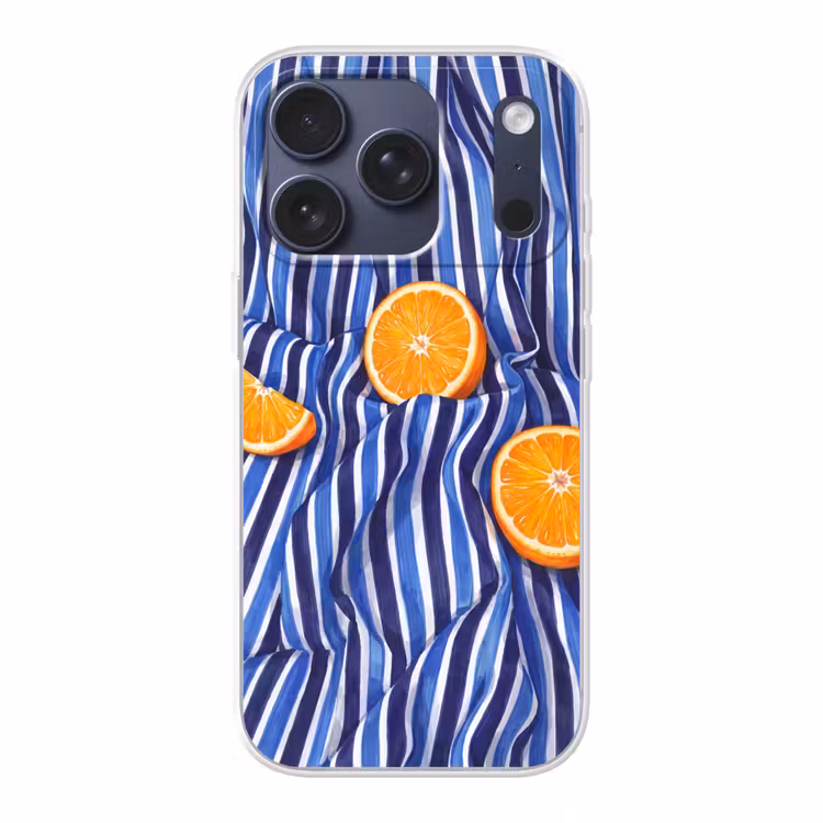 Handyhülle - Essen – Obst – Orange - Eten - Fruit - Oranje Telefoonhoesje iPhone 17 Pro klein