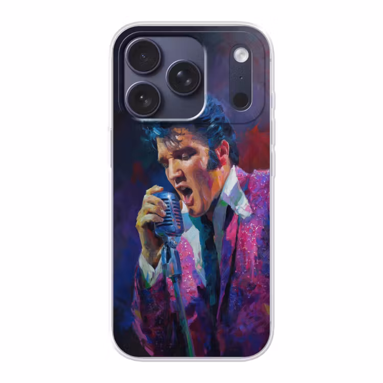 Expressief - Microfoon - Paars Telefoonhoesje iPhone 17 Pro klein -3d