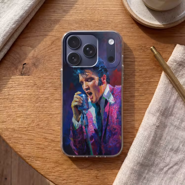 Expressief - Microfoon - Paars Telefoonhoesje iPhone 17 Pro klein -sfeer1