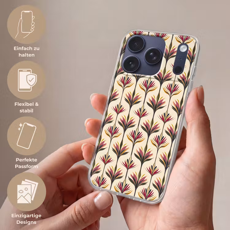 Waaier - Motief - Kleurrijk Telefoonhoesje iPhone 17 Pro klein 878 -sfeer3_DE