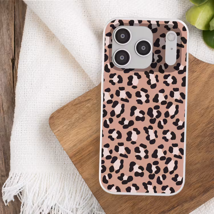 Terracottakleur - Onregelmatig - Luipaard Telefoonhoesje iPhone 17 Pro klein 878 -sfeer1