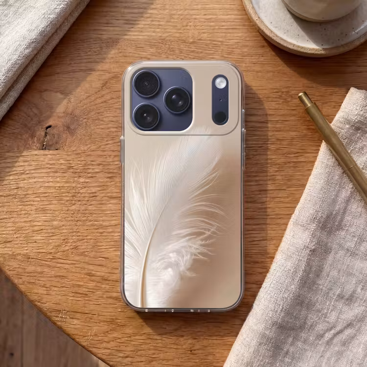Veer - Minimalistisch - Roze Telefoonhoesje iPhone 17 Pro klein -sfeer1
