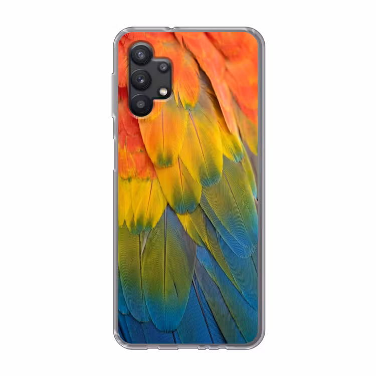 Veren - Ara - Kleurrijk Telefoonhoesje Samsung Galaxy A32 5G klein -3d