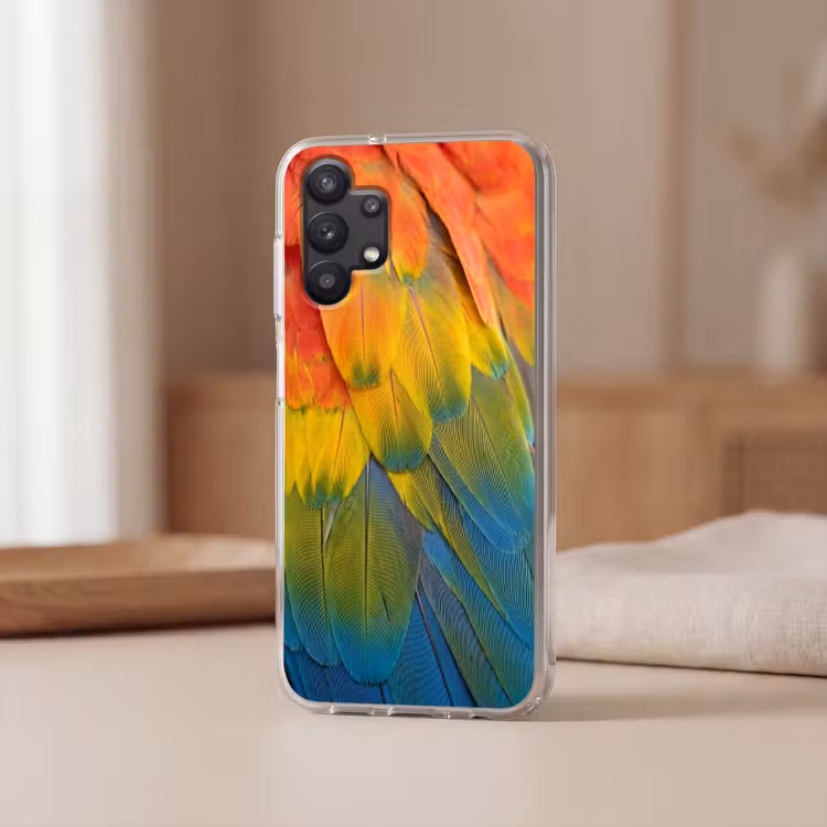 Veren - Ara - Kleurrijk Telefoonhoesje Samsung Galaxy A32 5G klein -sfeer2