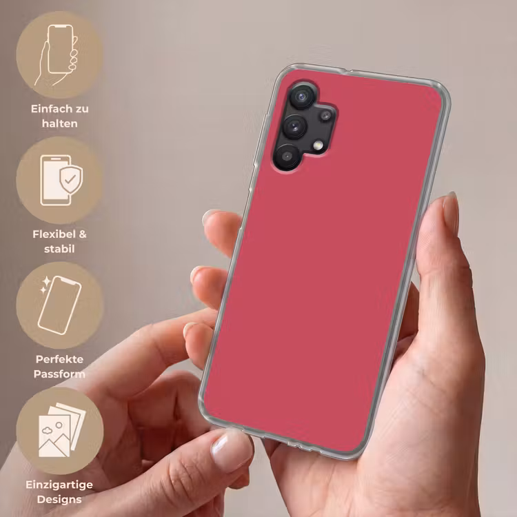 Bold - Berry - Rood Telefoonhoesje Samsung Galaxy A32 5G klein 346 -sfeer3_DE