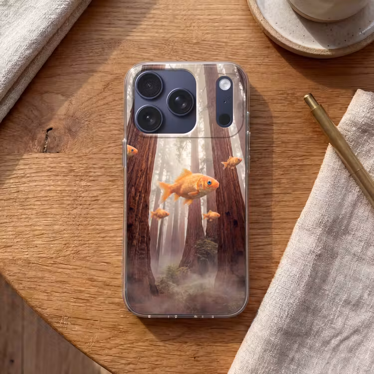 Handyhülle - Fisch – Wald – Fantasie - Vis - Bos - Fantasie Telefoonhoesje iPhone 17 Pro klein