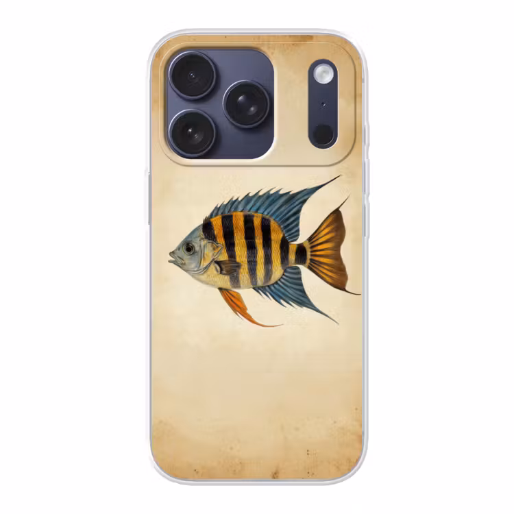 Vis - Tropisch - Strepen - Vinnen Telefoonhoesje iPhone 17 Pro klein -3d