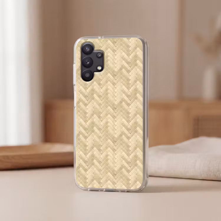 Visgraat - Tegel - Zand Telefoonhoesje Samsung Galaxy A32 5G klein 346 -sfeer2