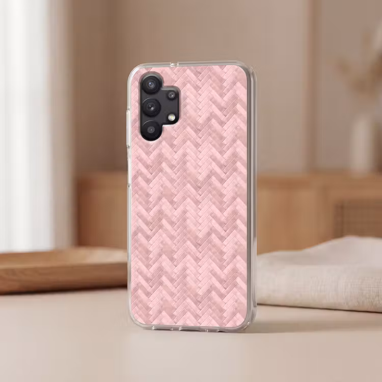 Visgraat - Wandtegel - Lichtroze Telefoonhoesje Samsung Galaxy A32 5G klein 346 -sfeer2