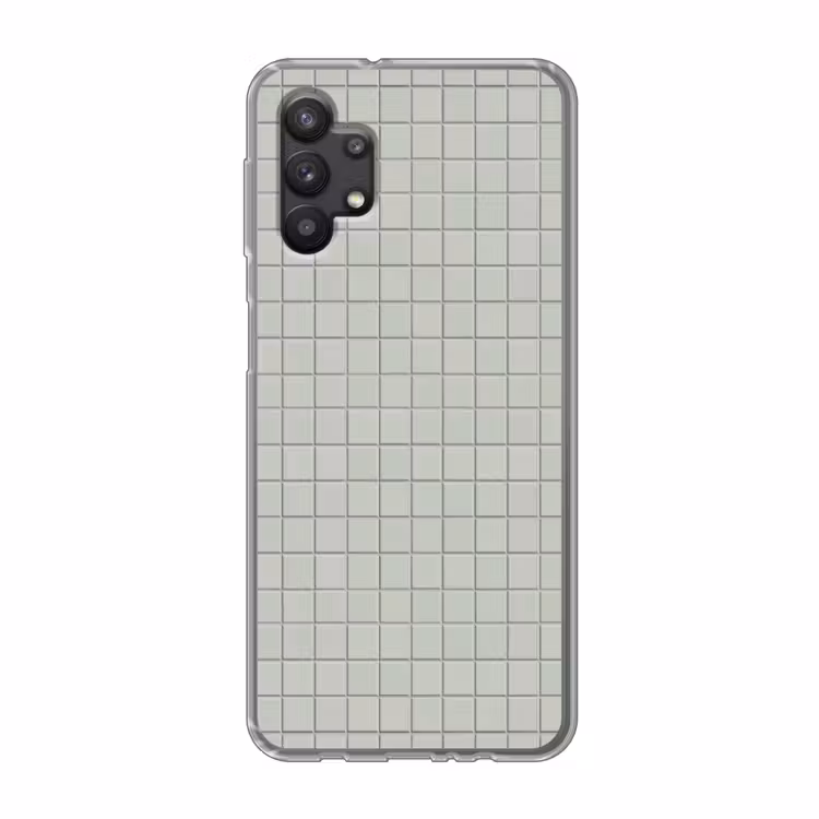 Tegel - Patroon - Lichtgroen Telefoonhoesje Samsung Galaxy A32 5G klein 346 -3d