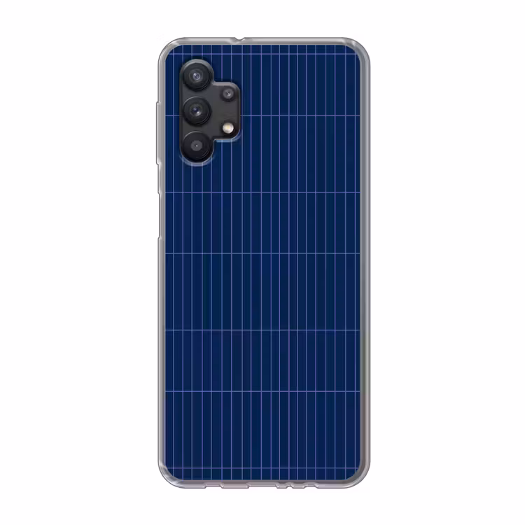 Tegels - Langwerpig - Blauw Telefoonhoesje Samsung Galaxy A32 5G klein 346 -3d