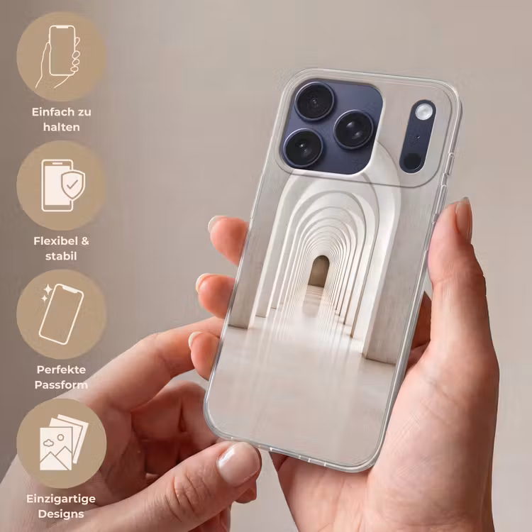Hal - Bogen - Symmetrisch - Modern Telefoonhoesje iPhone 17 Pro klein -sfeer3_DE