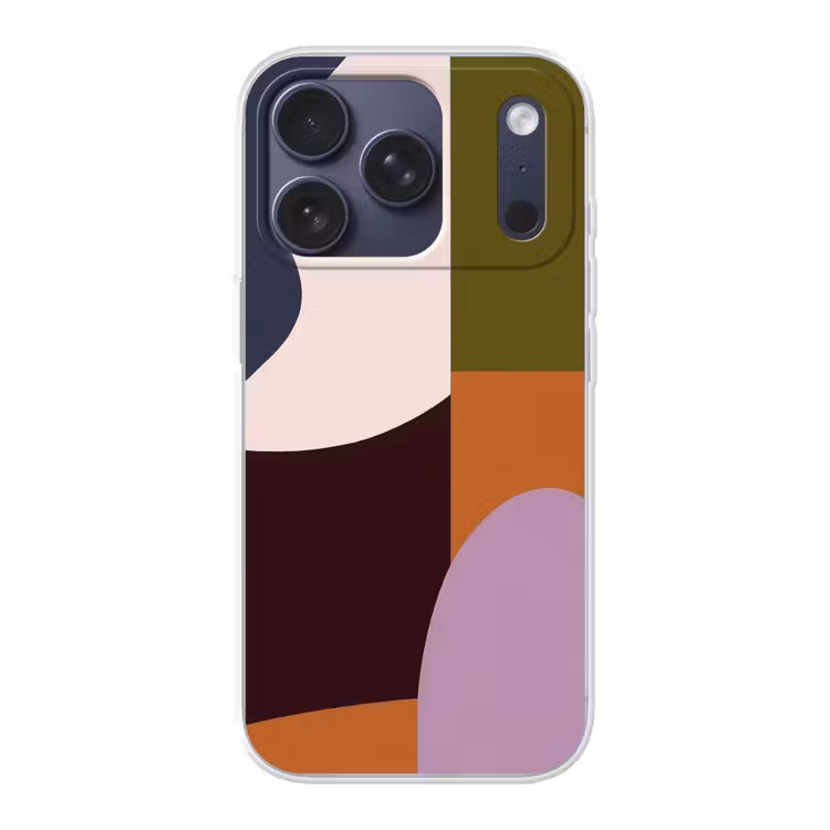 Vormen - Abstract - Kleuren - Vierkant Telefoonhoesje iPhone 17 Pro klein -3d