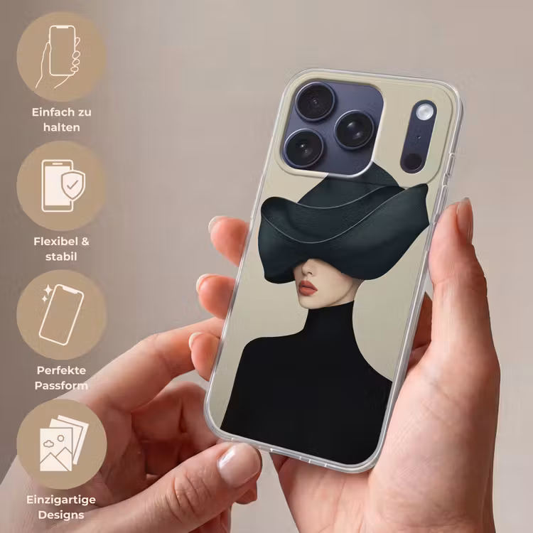 Vrouw - Groen - Hoed Telefoonhoesje iPhone 17 Pro klein -sfeer3_DE