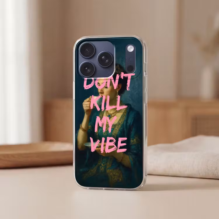 Vrouw - Portret - Kroon Telefoonhoesje iPhone 17 Pro klein -sfeer2