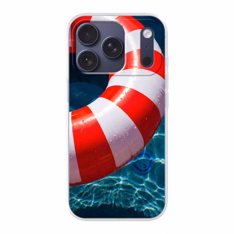 Recreatie - Water - Zomer - Rood - Wit Telefoonhoesje iPhone 17 Pro klein -3d