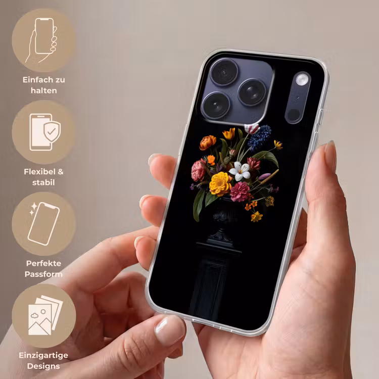 Lente - Bloemen - Klassiek - Vaas Telefoonhoesje iPhone 17 Pro klein -sfeer3_DE